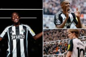 5500万镑强援入队！纽卡三叉戟身价超2个亿：伊萨克+伊兰加+戈登